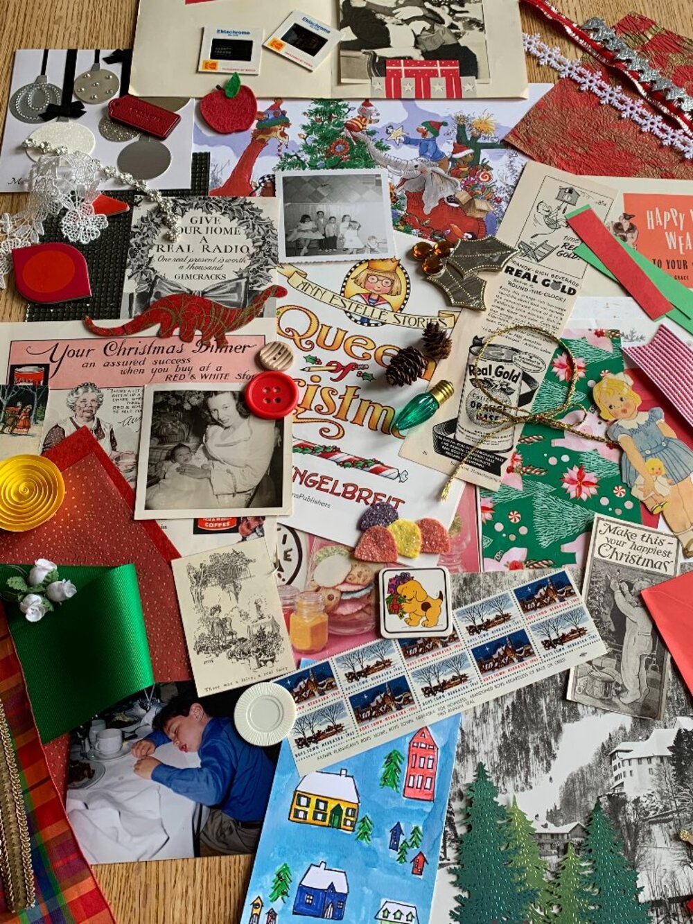 Christmas Ephemera for Junk Journaling!  Buyer will receive ALL that's pictured.